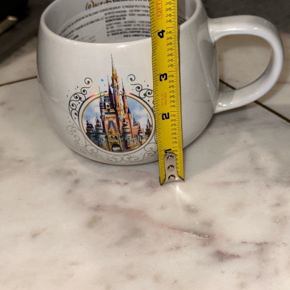 ✨NWT✨ Walt Disney World 50th Anniversary Iridescent Pearl White Castle Mug - Picture 7 of 9